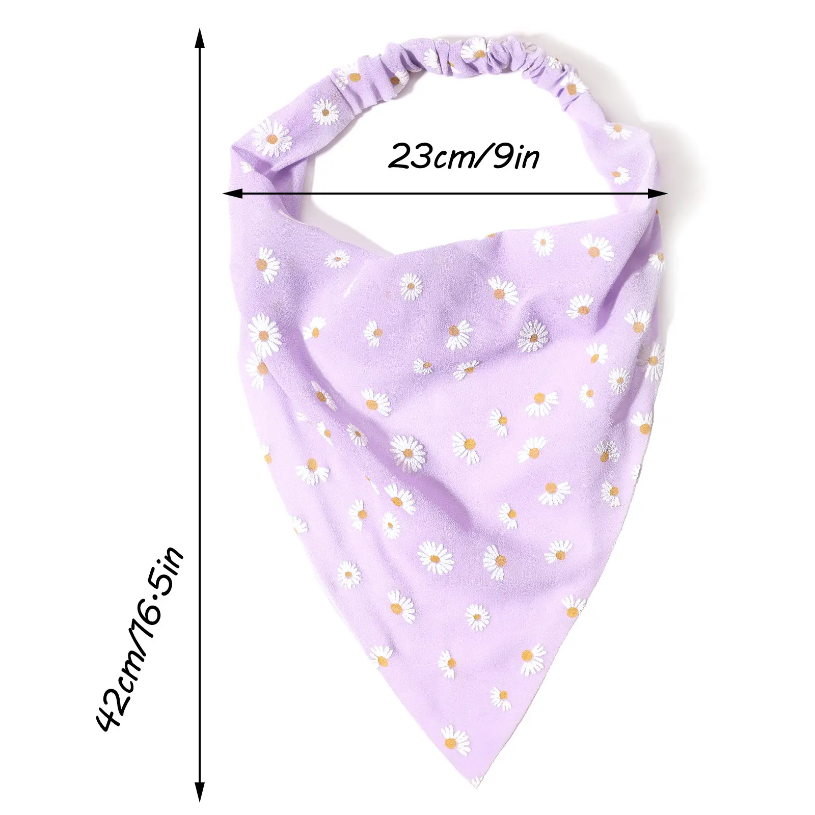 Daisy Dotted Triangle Hair Band for Women