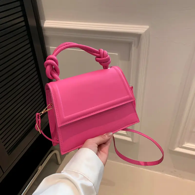 White Knotted Shoulder Crossbody Bag for Women