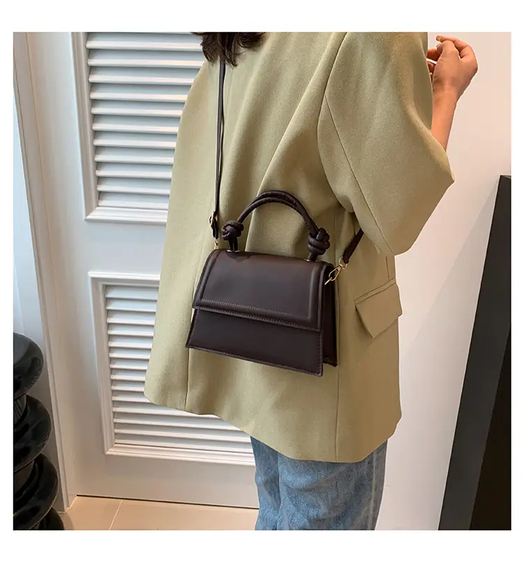 White Knotted Shoulder Crossbody Bag for Women — feature 10