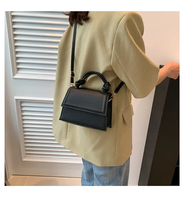 White Knotted Shoulder Crossbody Bag for Women — feature 13