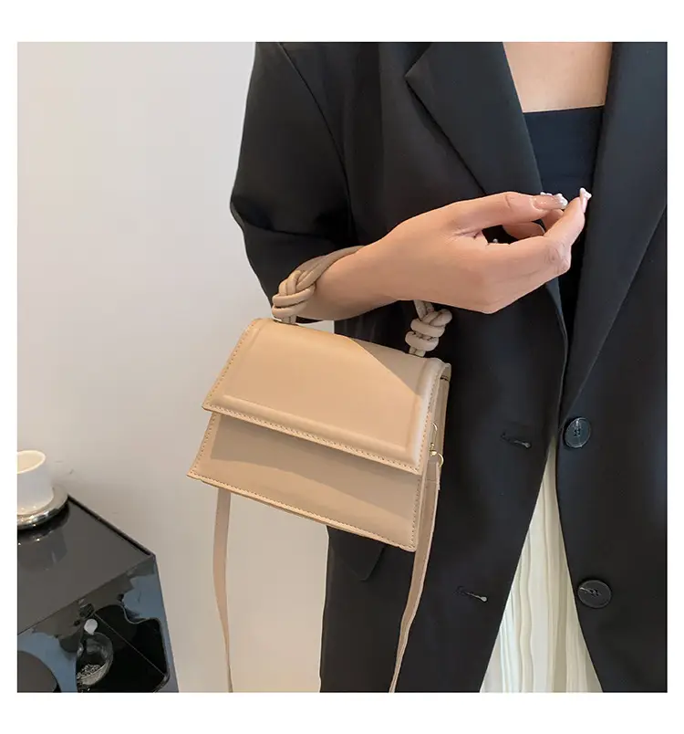 White Knotted Shoulder Crossbody Bag for Women — feature 15