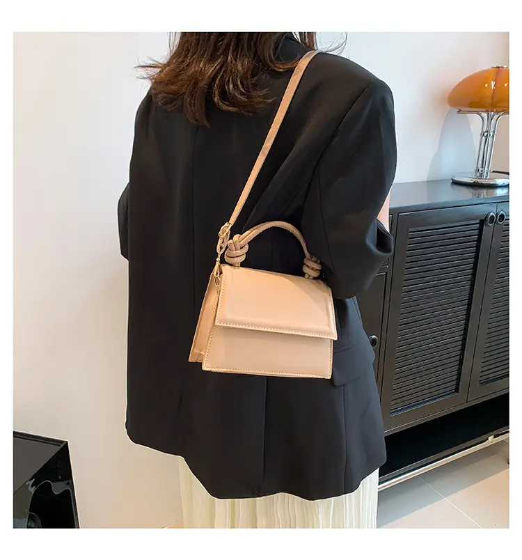 White Knotted Shoulder Crossbody Bag for Women — feature 17