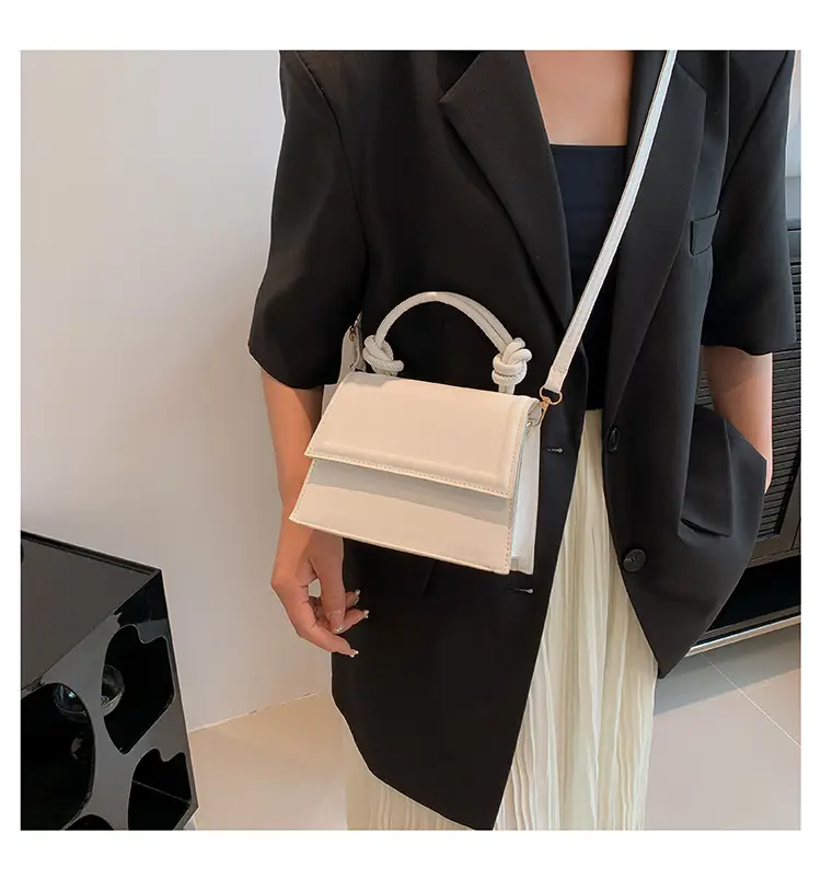 White Knotted Shoulder Crossbody Bag for Women — feature 19
