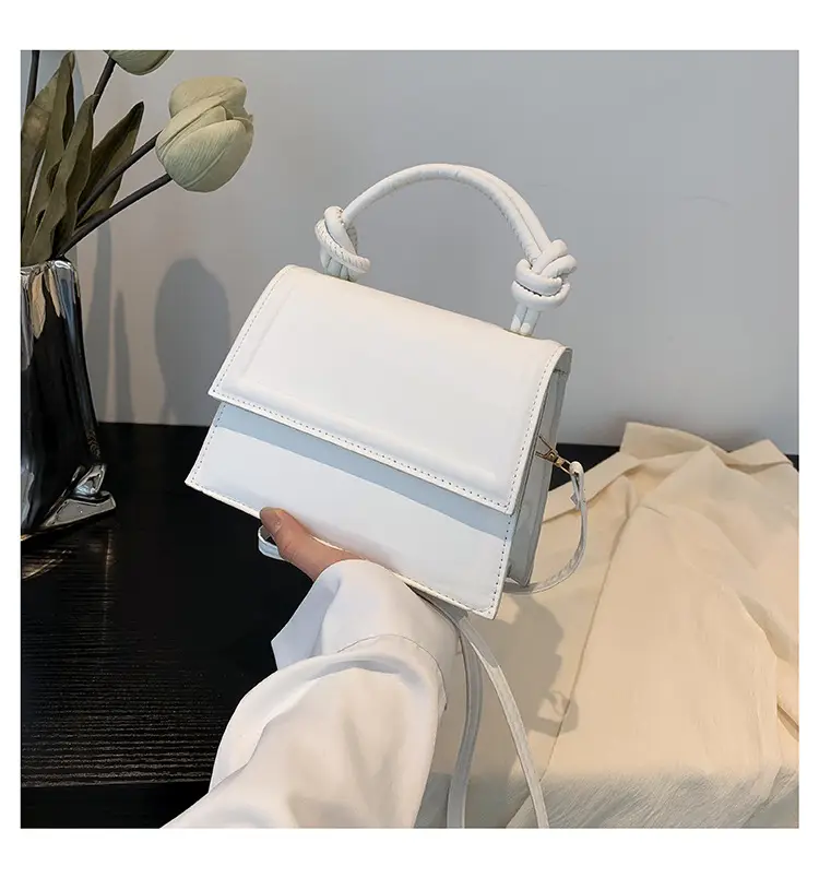 White Knotted Shoulder Crossbody Bag for Women — feature 25