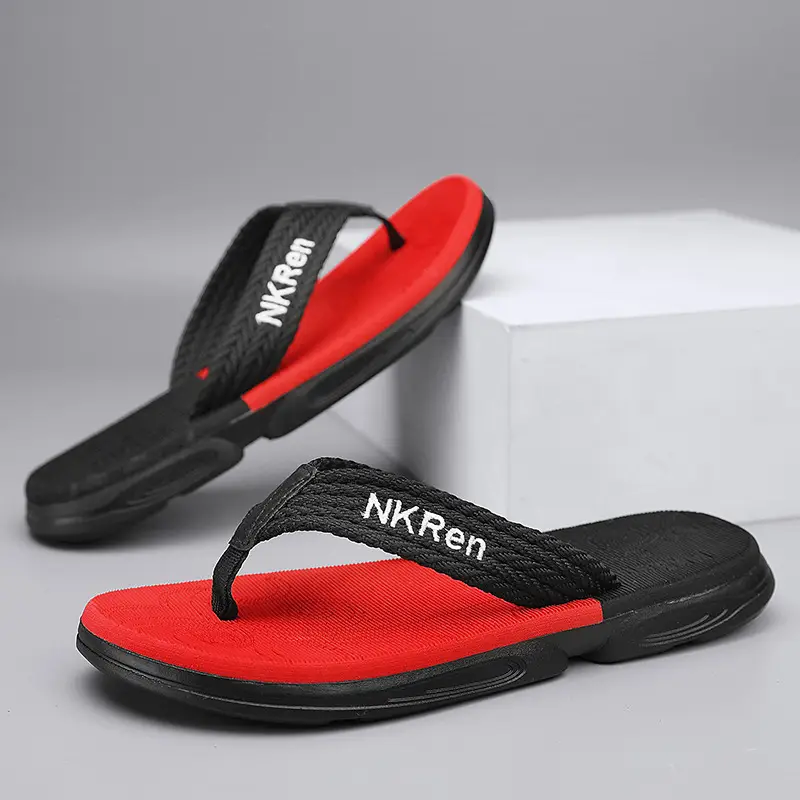 Summer Thick-soled Flip-flops Sandals Men's slippers Outer Wear Non-slip Fashion New Beach Shoes slippers - Image 6