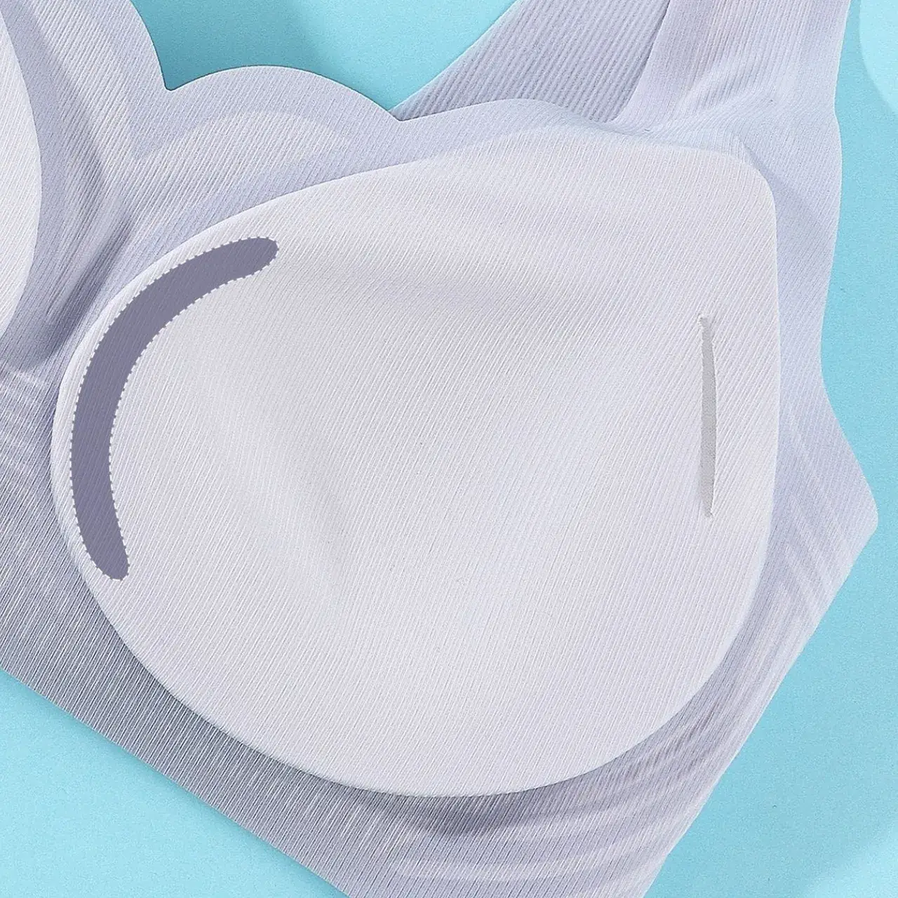 Women's White Jelly Strips Soft Supportive Vest