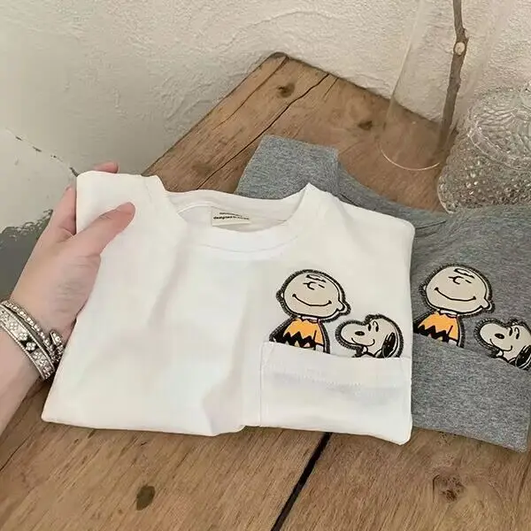 Japanese Style Striped Cotton T-Shirt for Boys Girls - Image 6