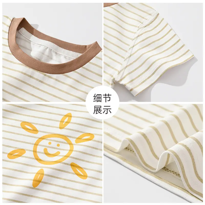 Apple Printed Cotton T-Shirt for Baby Boys Girls - Image 20