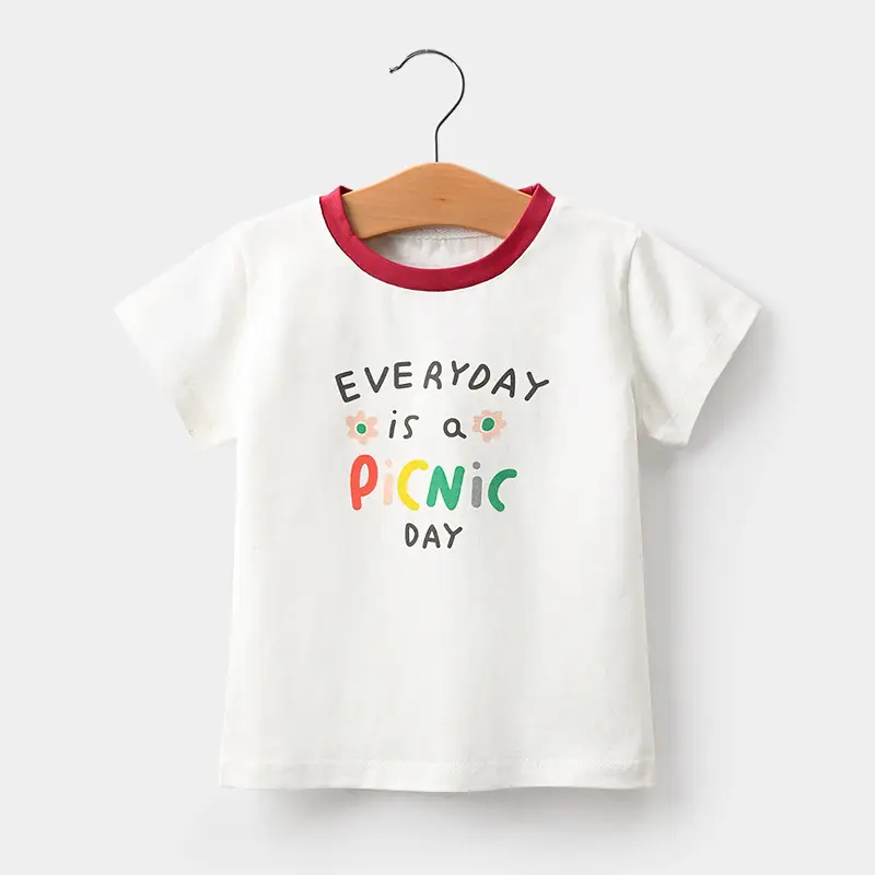 Apple Printed Cotton T-Shirt for Baby Boys Girls - Image 10