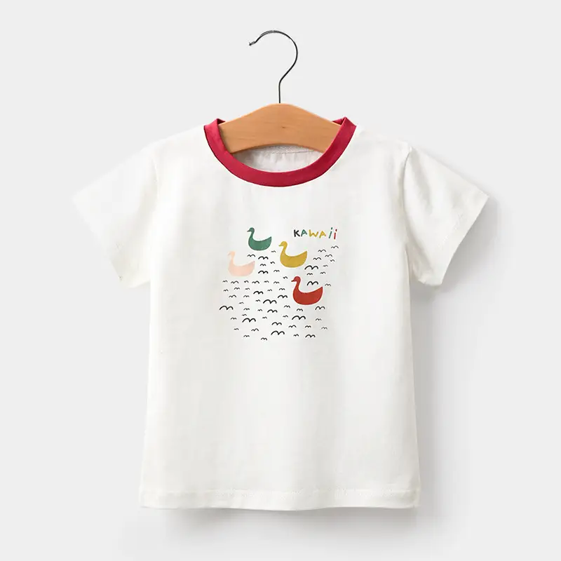 Apple Printed Cotton T-Shirt for Baby Boys Girls - Image 11