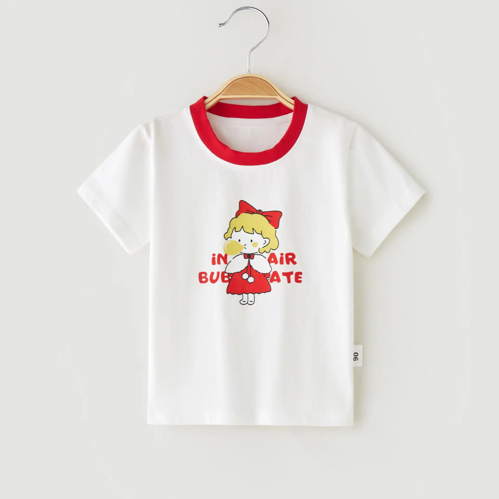 Apple Printed Cotton T-Shirt for Baby Boys Girls - Image 2