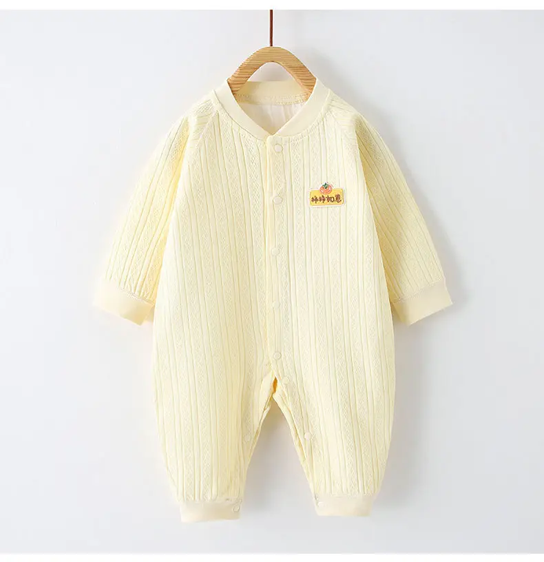 Baby Pure Cotton Spring Pajamas Cream — feature 46