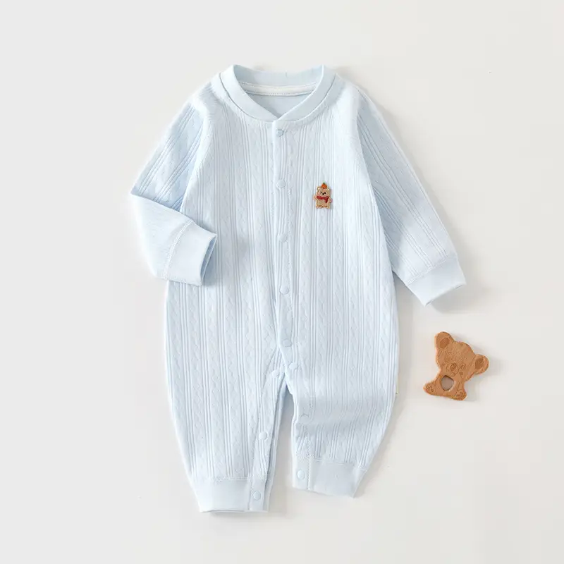 Baby Pure Cotton Spring Pajamas Cream - Image 14