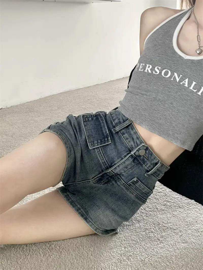 2023 Summer High Waist Slim Fit Jeans Shorts Women — feature 2
