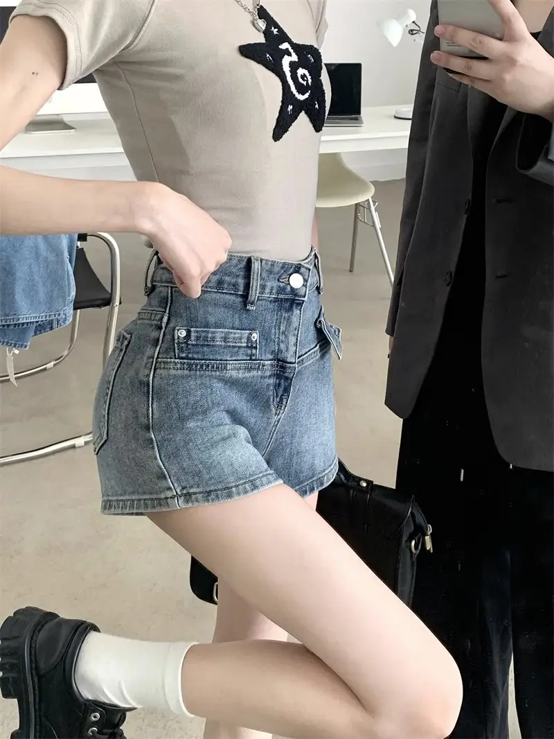 2023 Summer High Waist Slim Fit Jeans Shorts Women — feature 3
