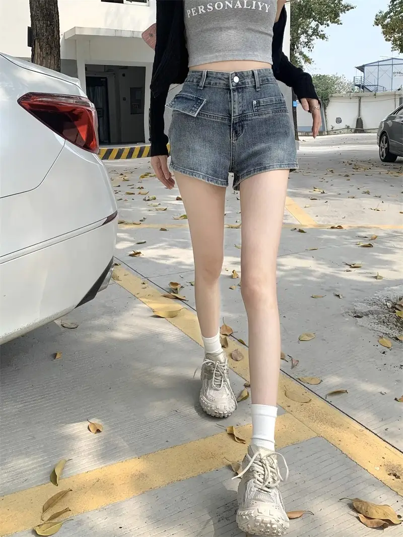 2023 Summer High Waist Slim Fit Jeans Shorts Women — feature 5