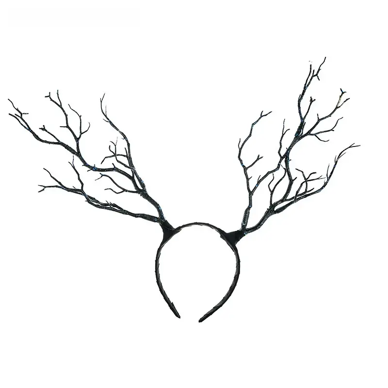 Golden Devil Horn Headband for Halloween Party Cosplay