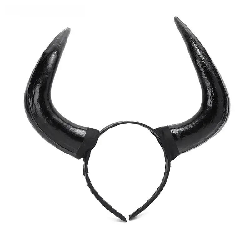 Golden Devil Horn Headband for Halloween Party Cosplay