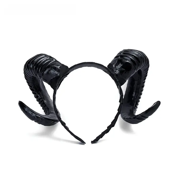 Golden Devil Horn Headband for Halloween Party Cosplay