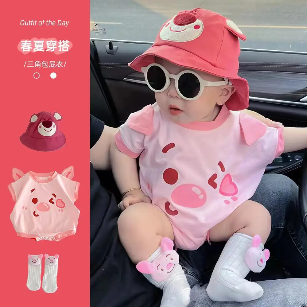 Pink Cartoon Pig Cute Bag for Girls Summer Climbing Clothes