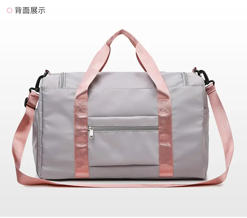 Maroon Multi-Functional Gym Travel Bag with Shoe Compartment — feature 21