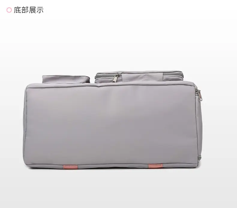 Maroon Multi-Functional Gym Travel Bag with Shoe Compartment — feature 22