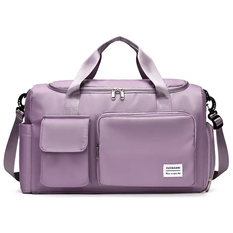 Maroon Multi-Functional Gym Travel Bag with Shoe Compartment - Image 3