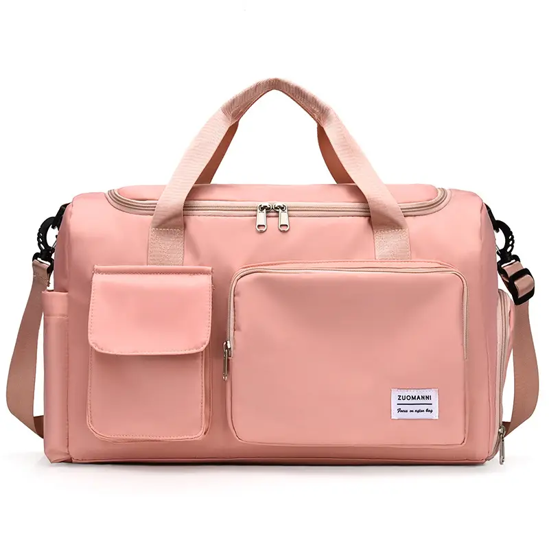 Maroon Multi-Functional Gym Travel Bag with Shoe Compartment - Image 4