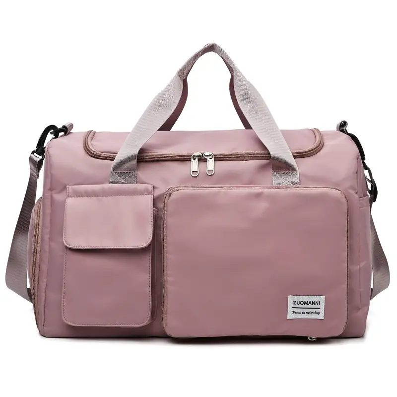 Maroon Multi-Functional Gym Travel Bag with Shoe Compartment - Image 5