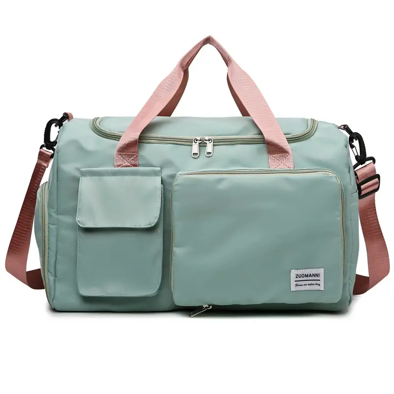 Maroon Multi-Functional Gym Travel Bag with Shoe Compartment - Image 8