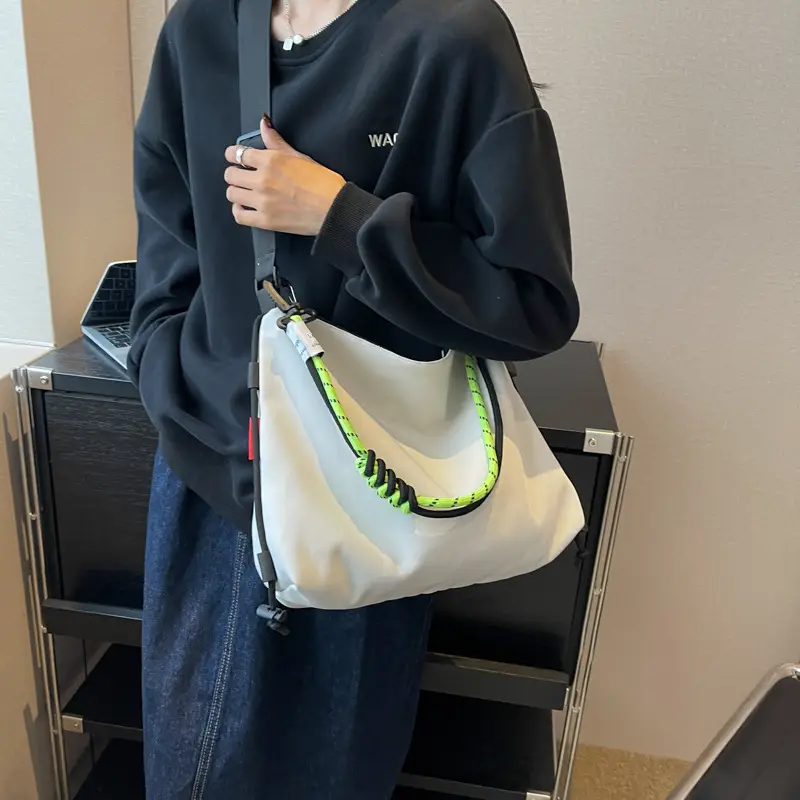 Women Retro Crossbody Bag White Green 2026 - Image 5