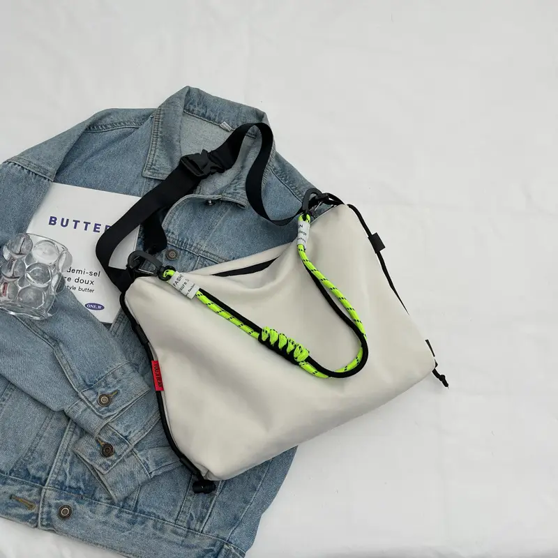 Women Retro Crossbody Bag White Green 2026 - Image 2