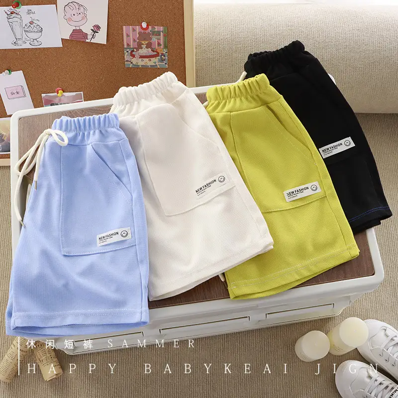Pink Cotton Cartoon Shorts for Boys Summer Wear