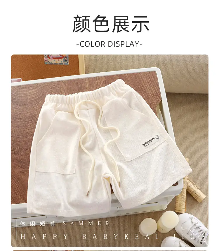 Pink Cotton Cartoon Shorts for Boys Summer Wear — feature 10