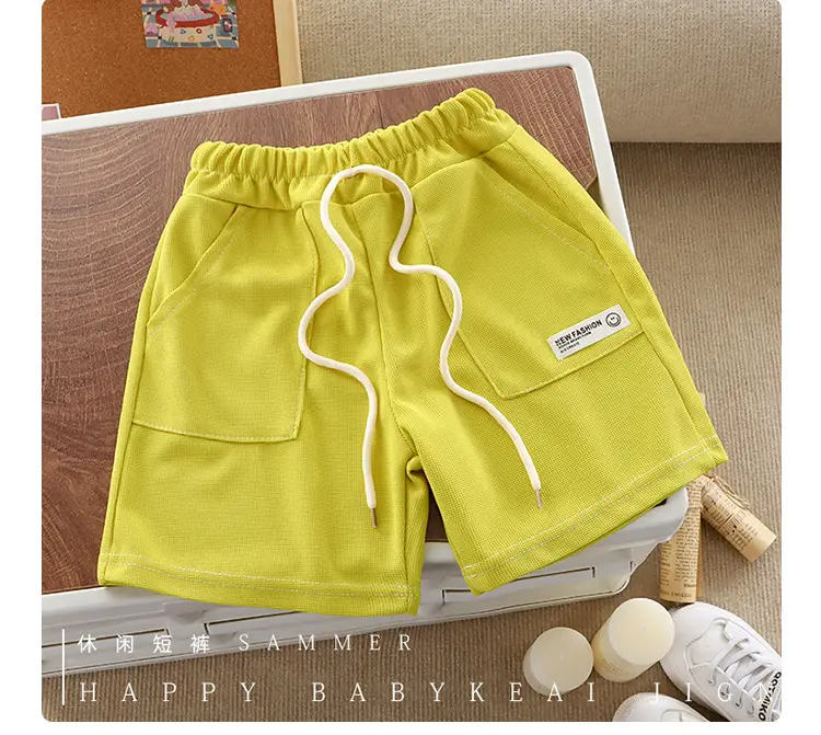 Pink Cotton Cartoon Shorts for Boys Summer Wear — feature 12