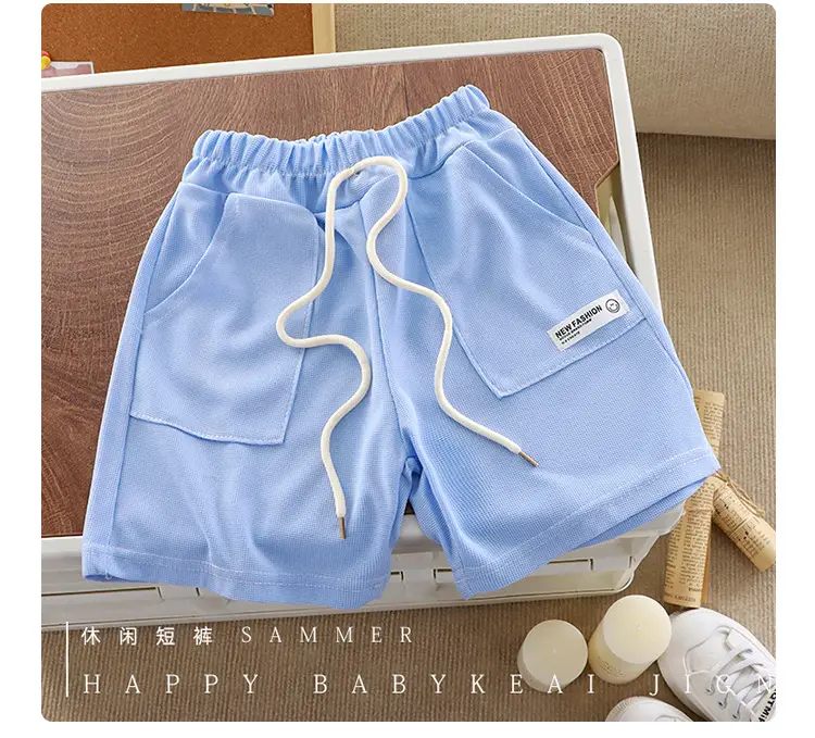 Pink Cotton Cartoon Shorts for Boys Summer Wear — feature 13