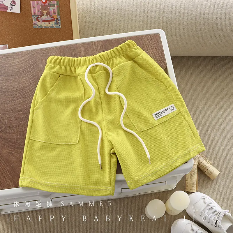 Pink Cotton Cartoon Shorts for Boys Summer Wear