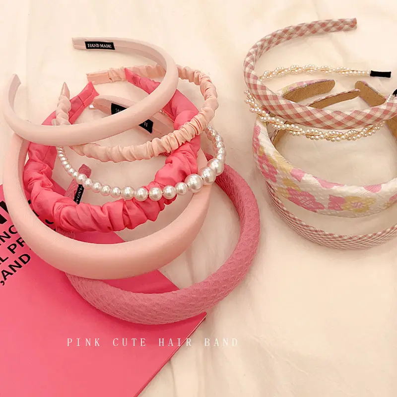 Pink High Cranial Hair Hoop Women's 2023 New - Image 13