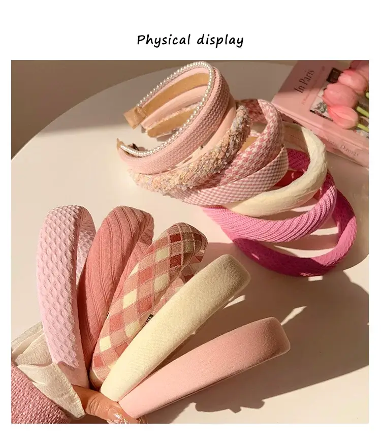 Pink High Cranial Hair Hoop Women's 2023 New — feature 3