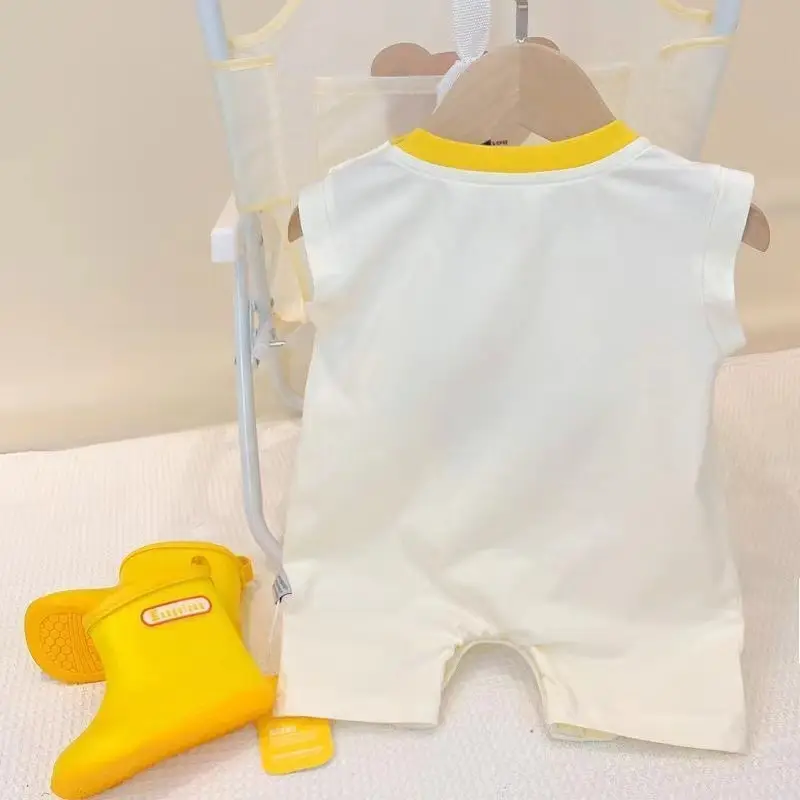 Baby Cotton Jumpsuit Cream Newborn Climbing Suit — feature 6