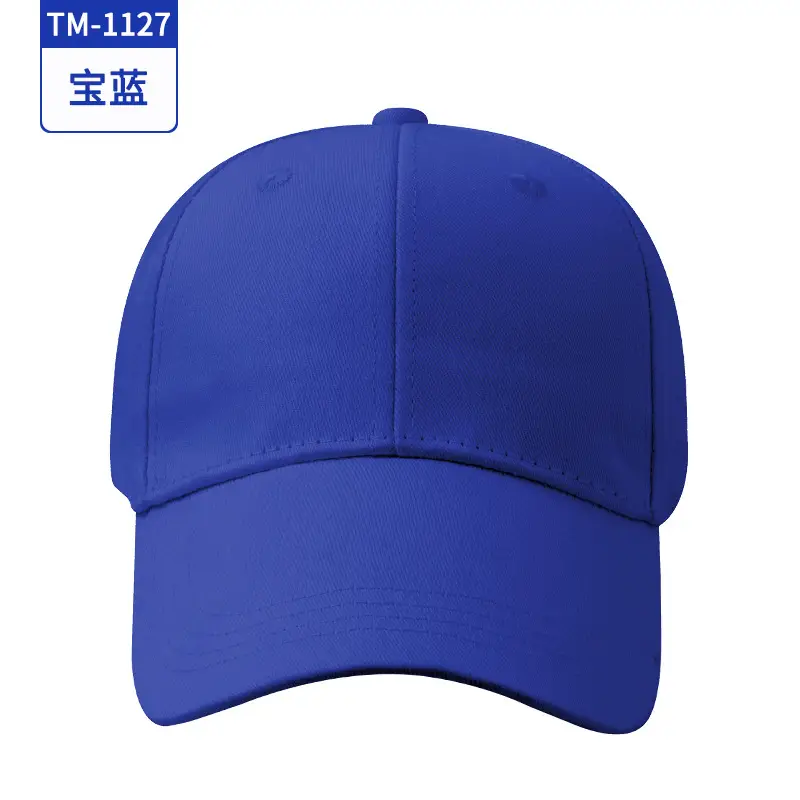 Blue Student Travel Cap with Custom Logo Print - Image 8