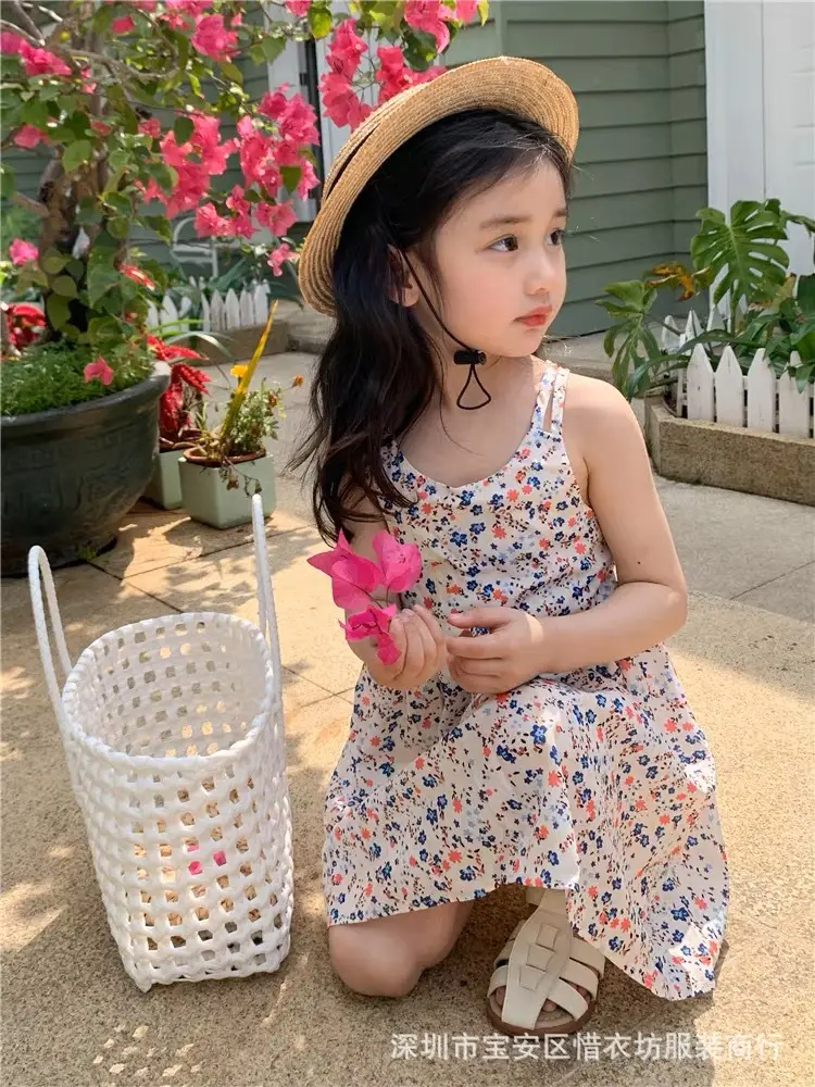 Girls Floral Chiffon Dress Summer Wear - Image 5