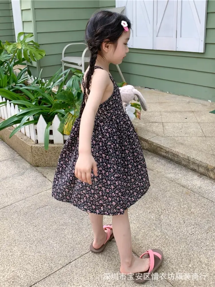 Girls Floral Chiffon Dress Summer Wear - Image 6