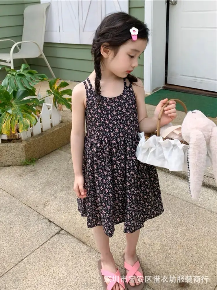 Girls Floral Chiffon Dress Summer Wear - Image 7