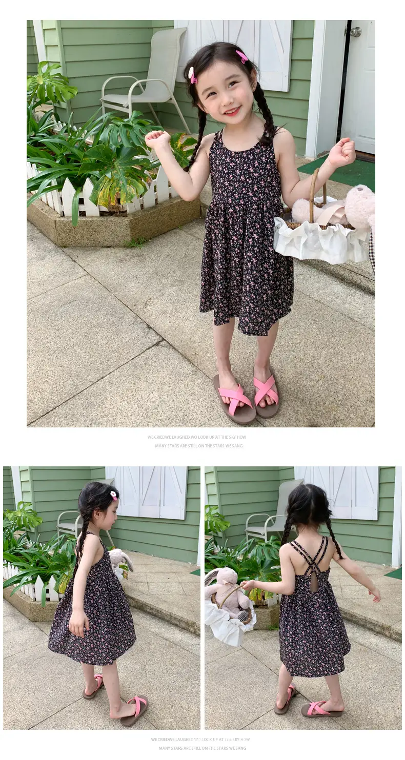 Girls Floral Chiffon Dress Summer Wear — feature 11
