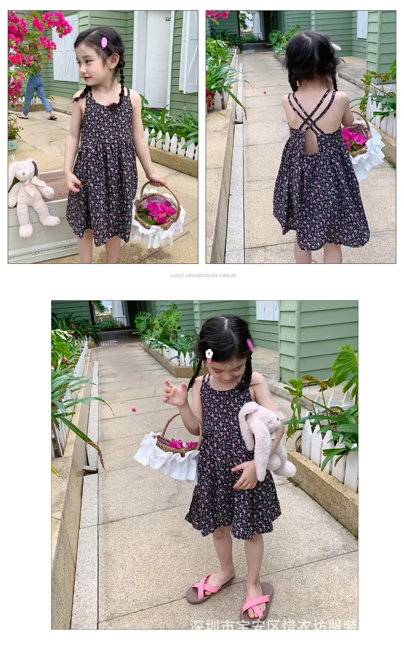 Girls Floral Chiffon Dress Summer Wear — feature 16