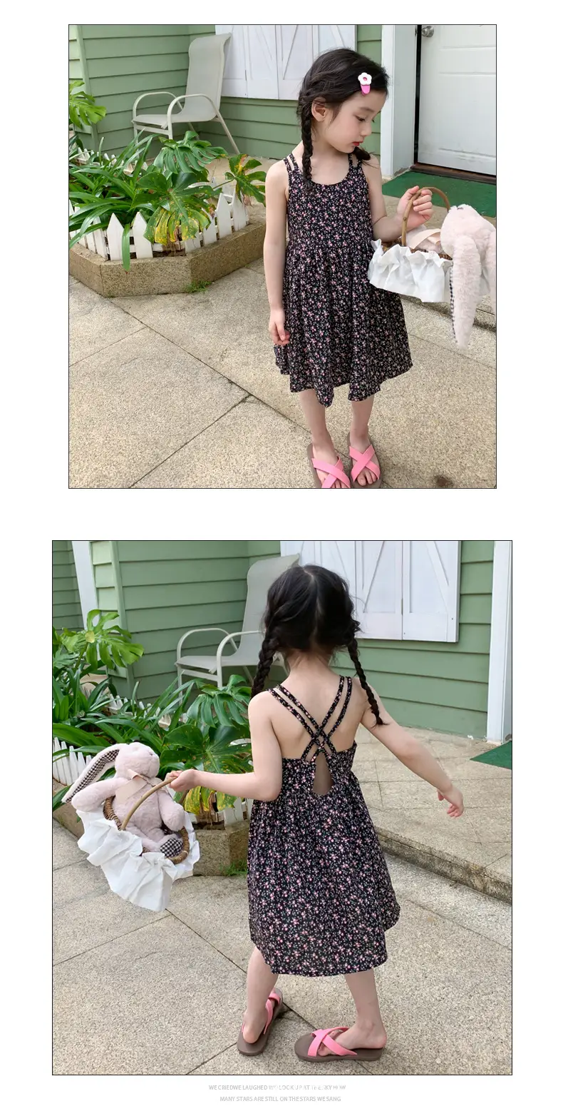 Girls Floral Chiffon Dress Summer Wear — feature 17