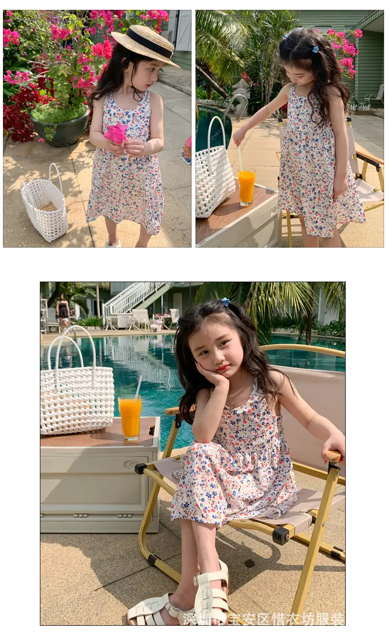 Girls Floral Chiffon Dress Summer Wear — feature 7