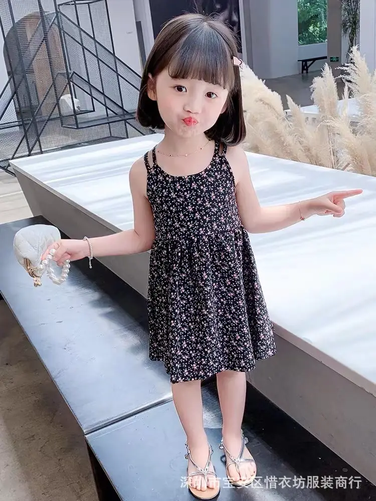 Girls Floral Chiffon Dress Summer Wear - Image 2