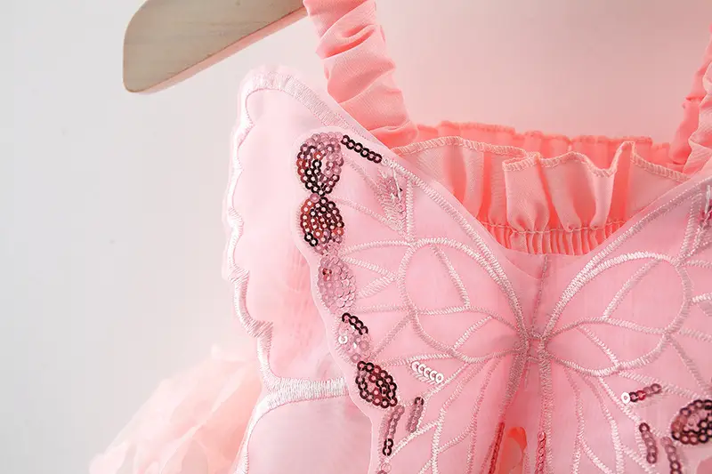 Green Butterfly Baby Dress for Girls 2023 Summer — feature 9